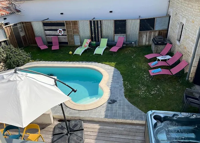 Le Clos Des Figuiers Pool And Jacuzzi Villa La Flotte